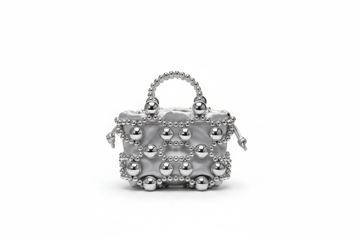 Jawhara Mini Beaded Ball Clutch