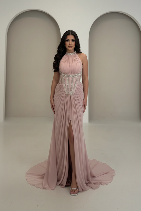 The Valencia Pink Evening Gown