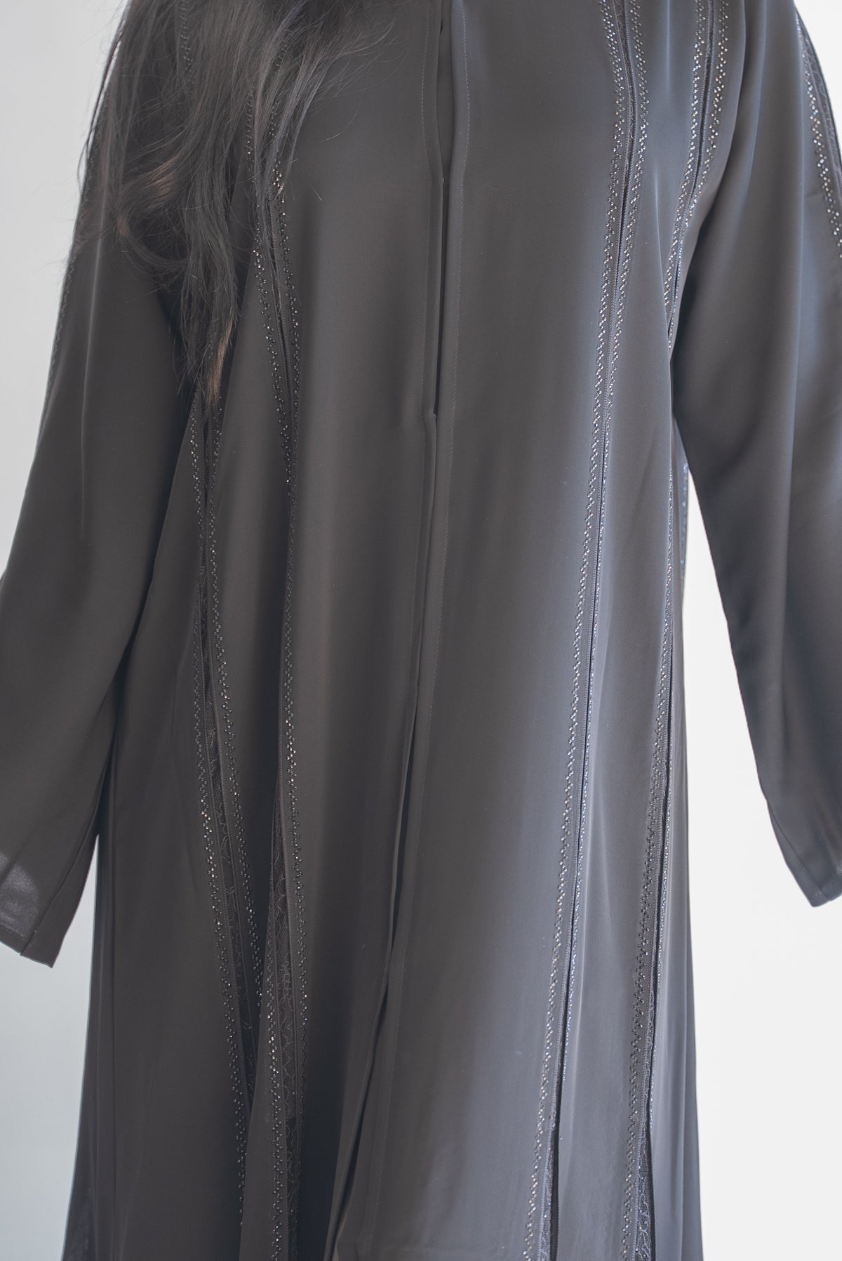 Anna Dubai Luxury Black Abaya