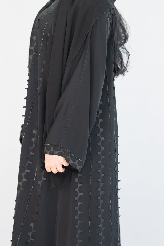 Sally Sheer Black Luxuy Abaya