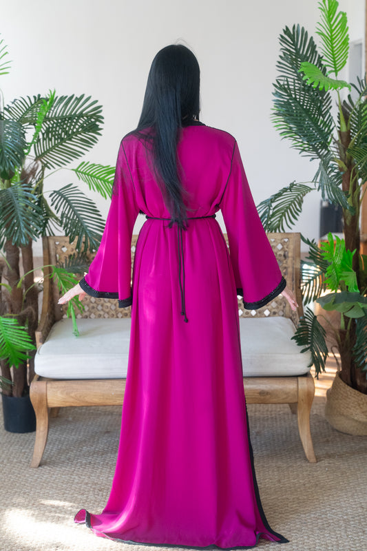 Majesty in Magenta Caftan