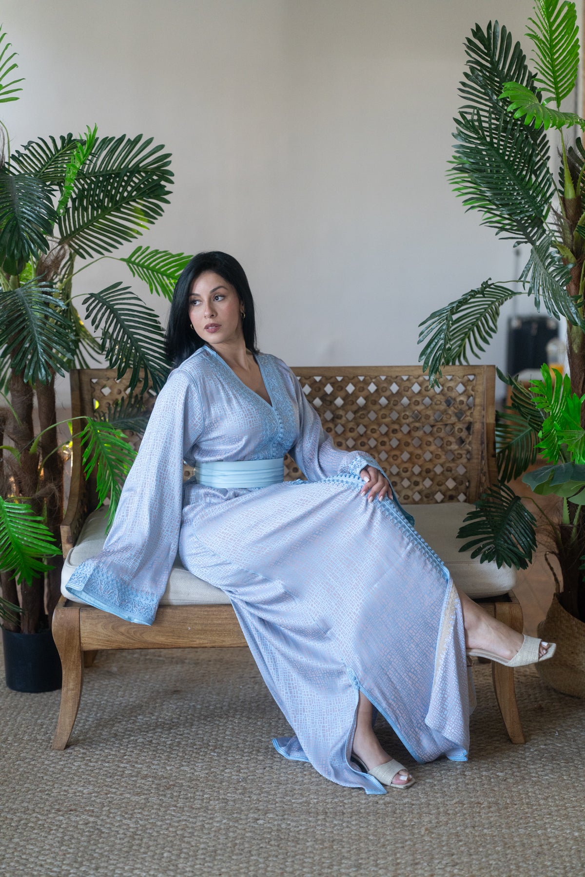 Azure Whisper Caftan