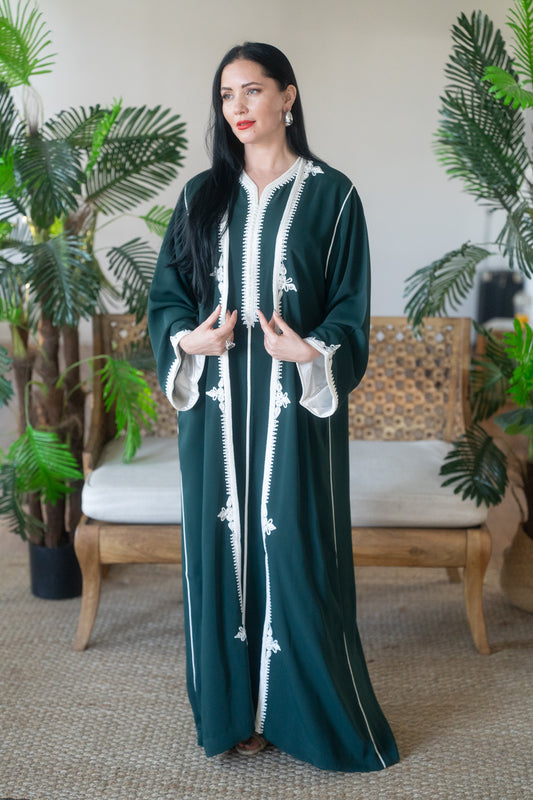 2 Pieces Emerald Grace Caftan