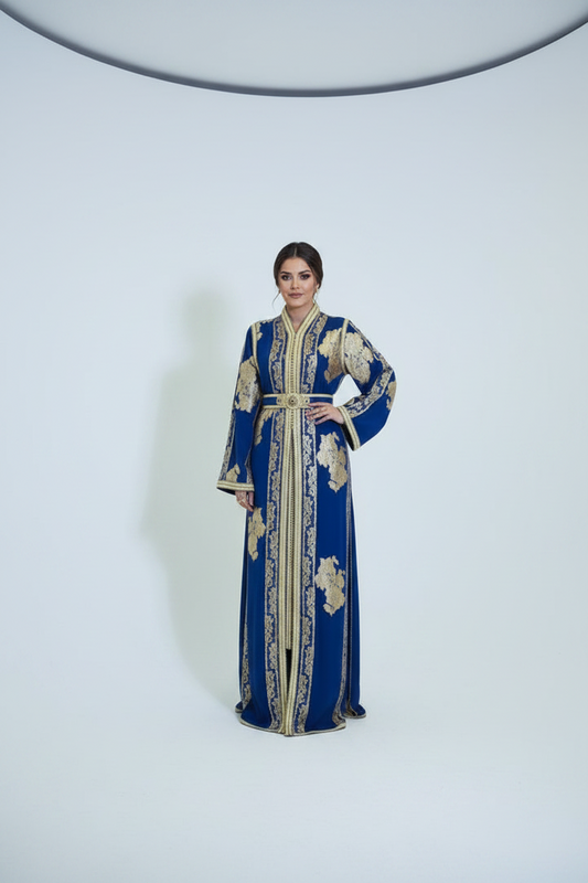 Shiny Blue caftan