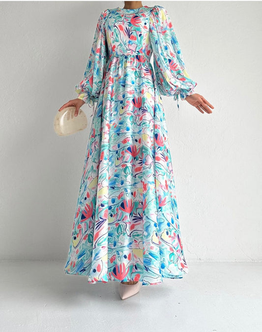 MULTI-COLORED FLOW DRESS (COLOR 6)