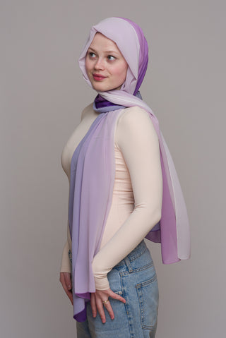 Amaranth Purple Degrade Hijab