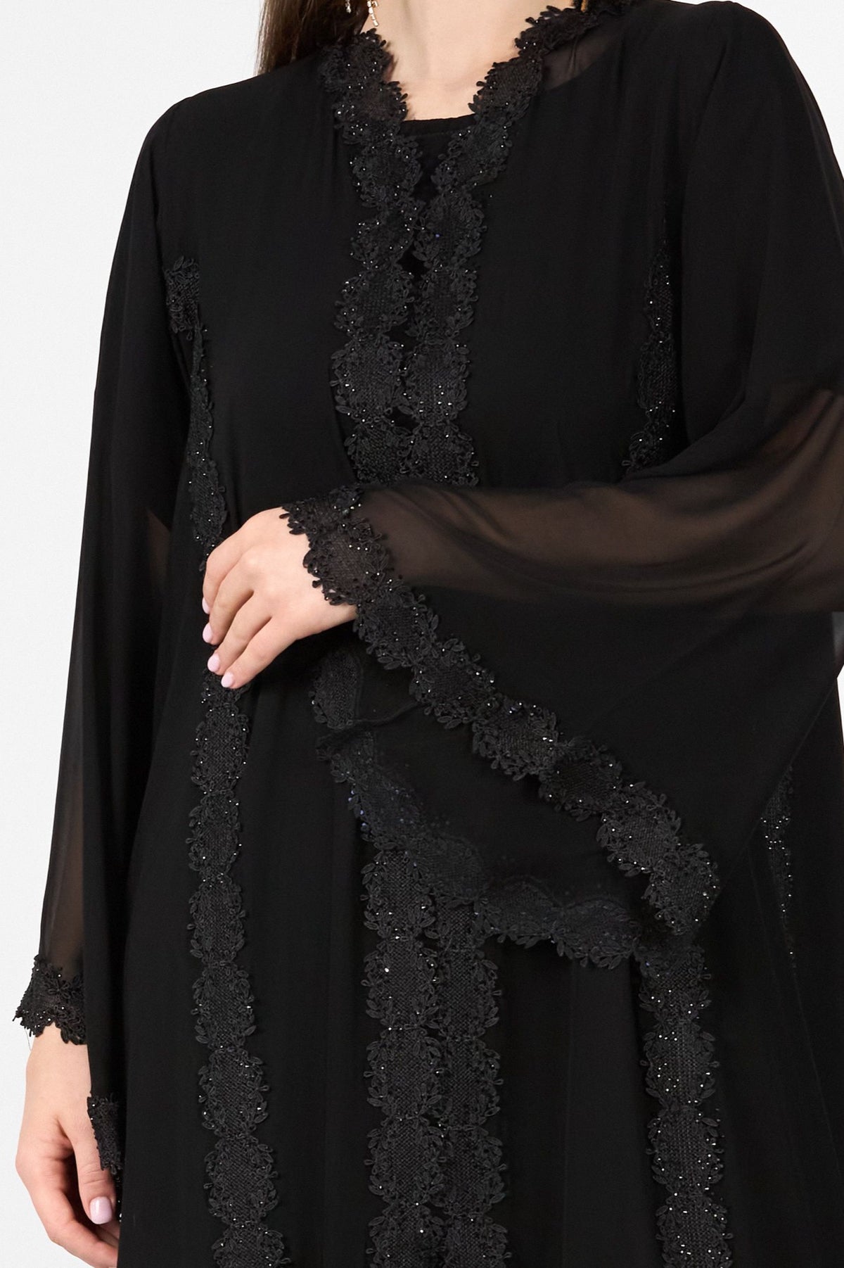 Dalal Luxury Dubai Black Abaya