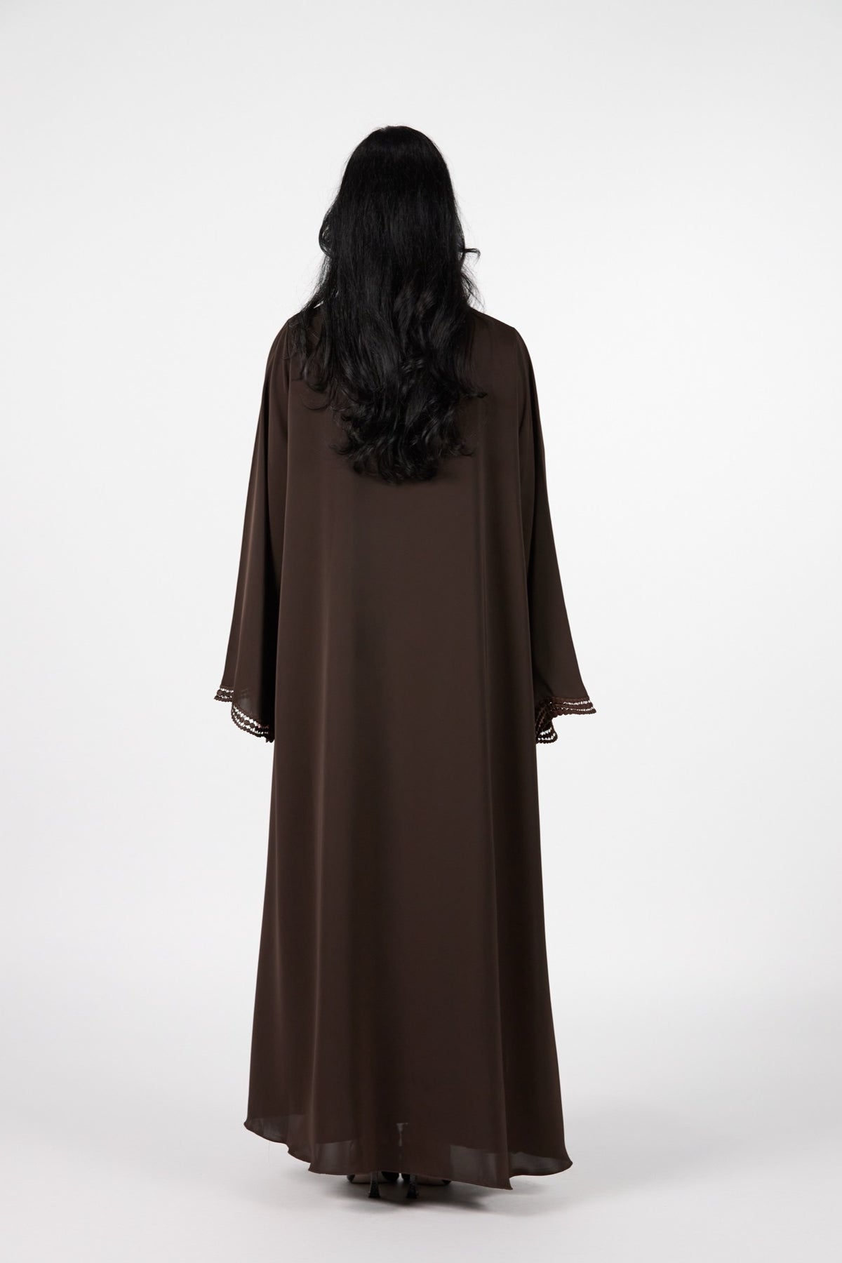 Celestial Veil Bronze Mirage Open Abaya