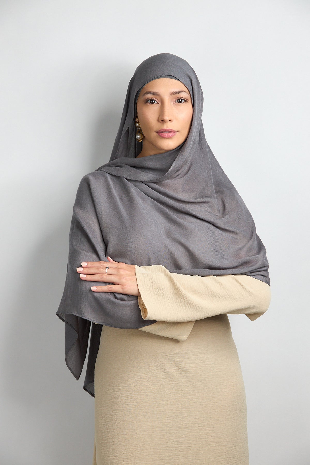 Modal Hijab with Undercap Dark Slate