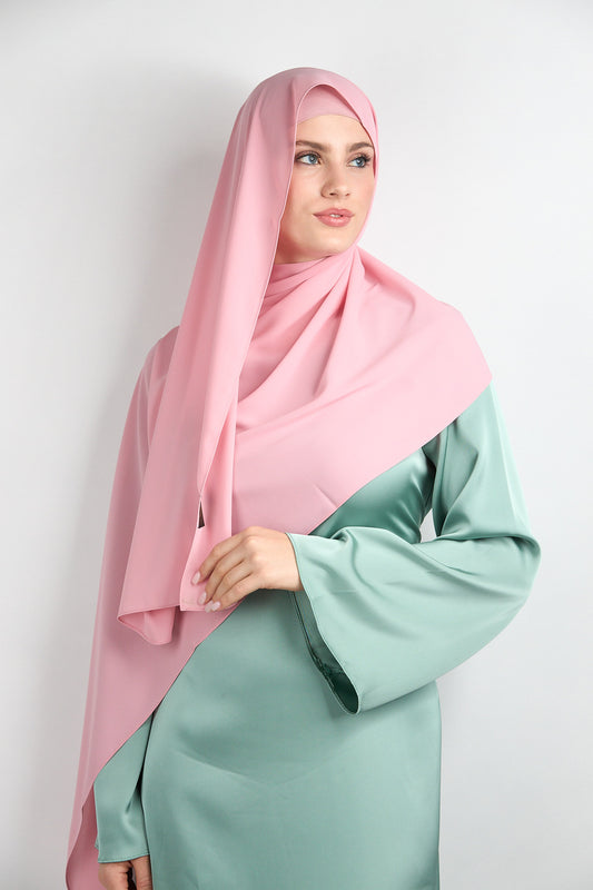 Diamond Chiffon with Matching Undercap Pink#2