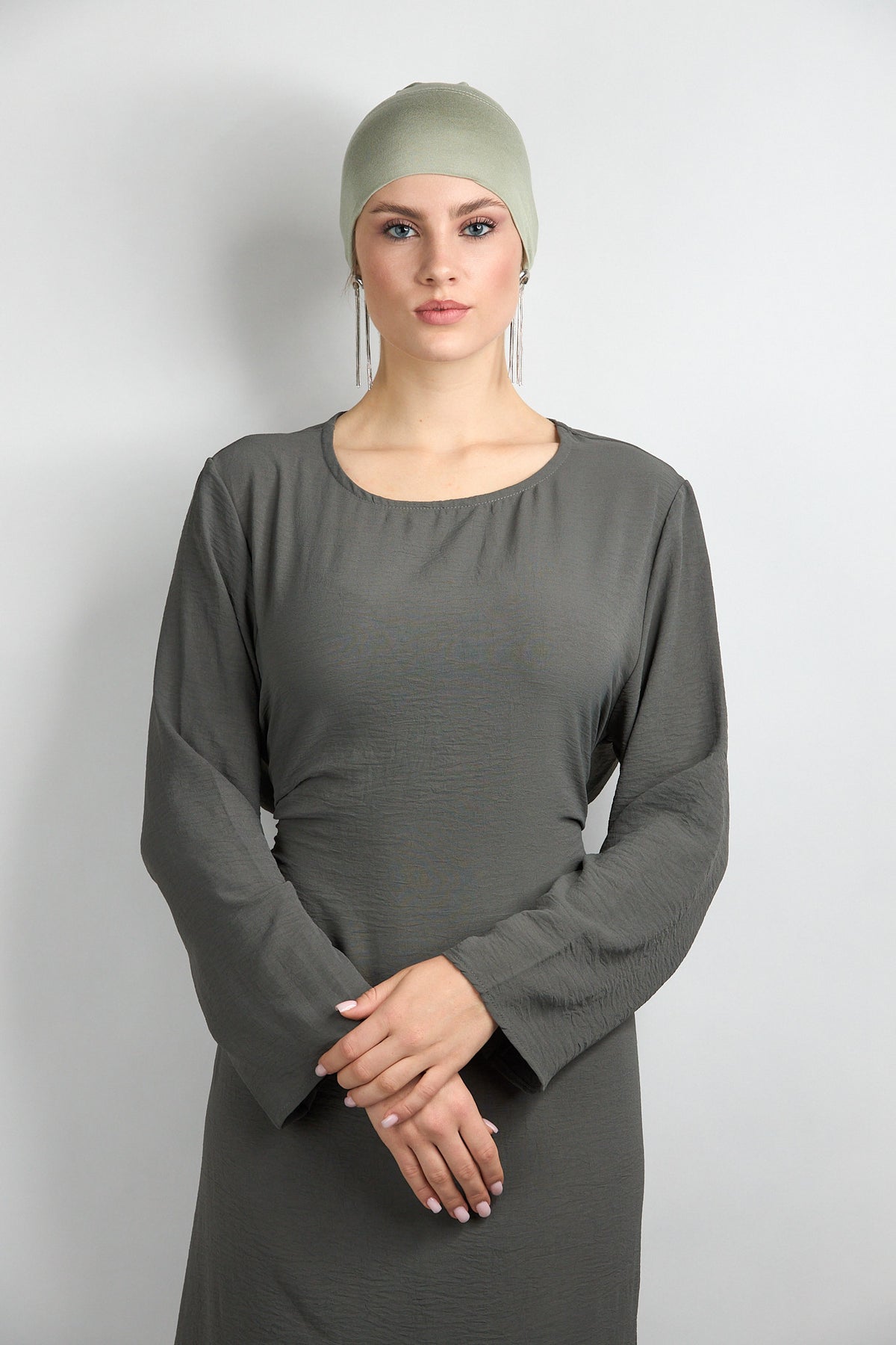 Modal Hijab with Matching Undercap Light Sage Green
