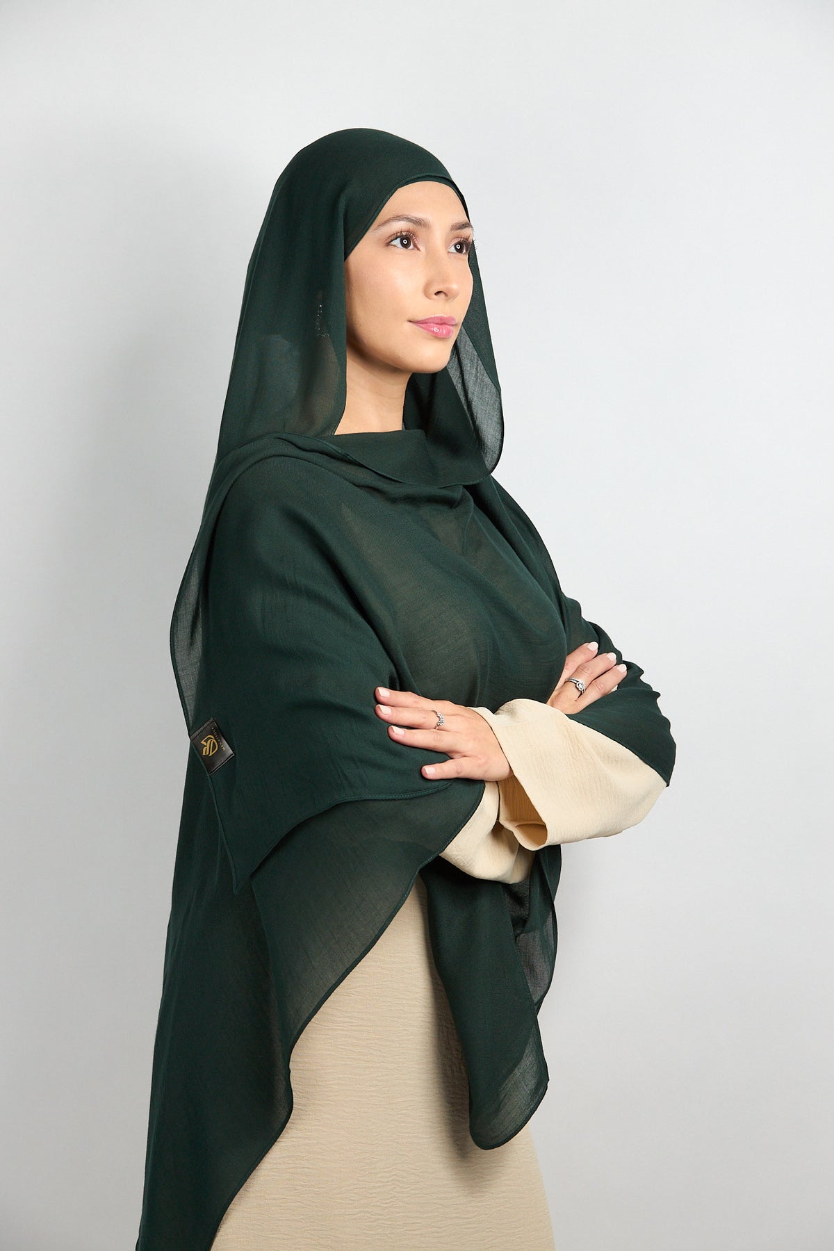 Modal Hijab with Matching Undercap Emerald Green