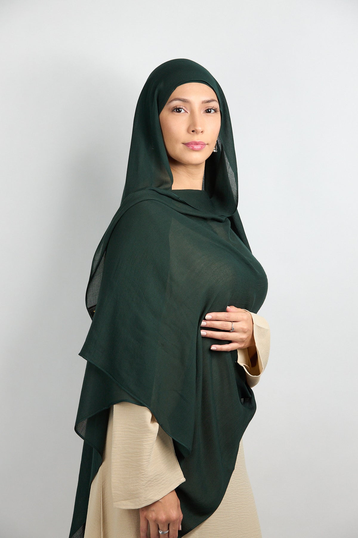 Modal Hijab with Matching Undercap Emerald Green