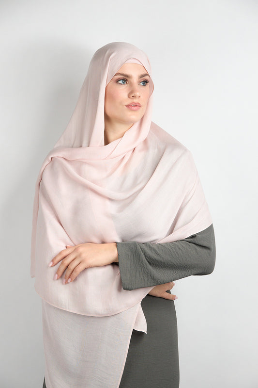 Modal Hijab with Matching Undercap Blush Pink #27