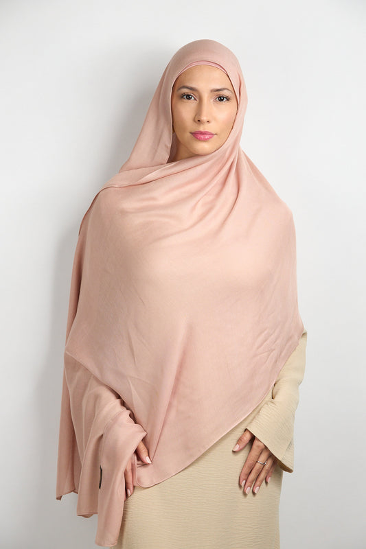 Modal Hijab with Matching Undercap Pink #9