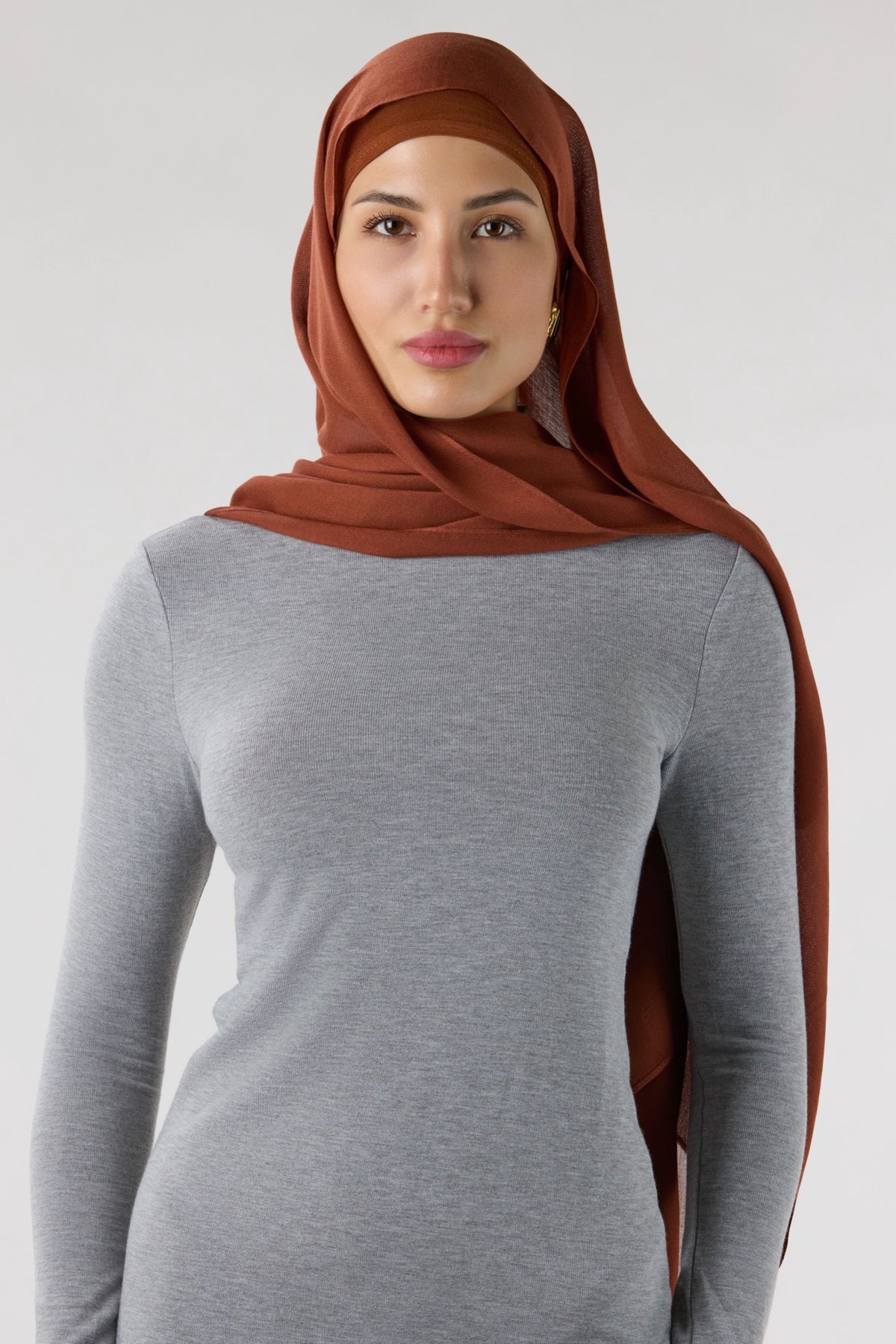 Modal Hijab With Matching Undercap Orange