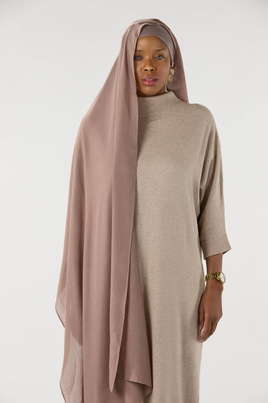 Modal Hijab With Matching Undercap Dark Grege