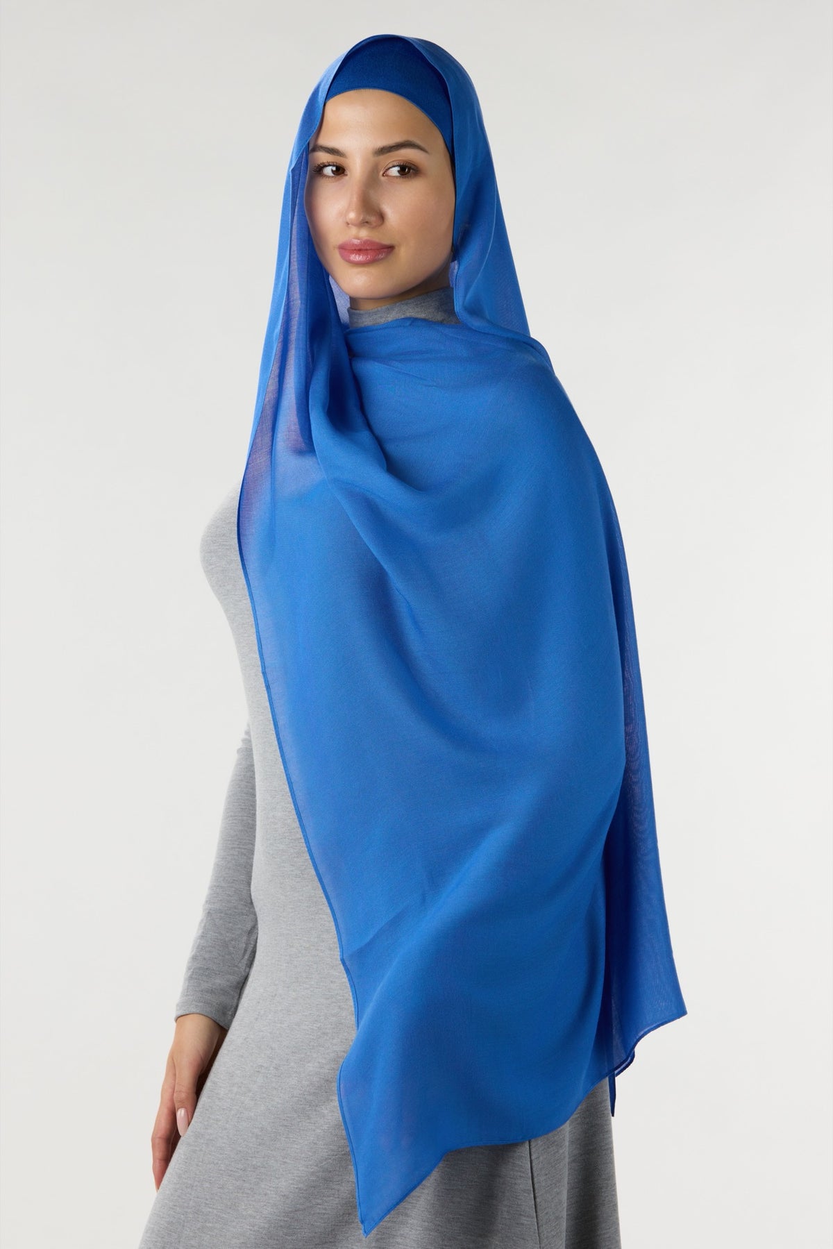 Modal Hijab With Matching Undercap Royal Blue