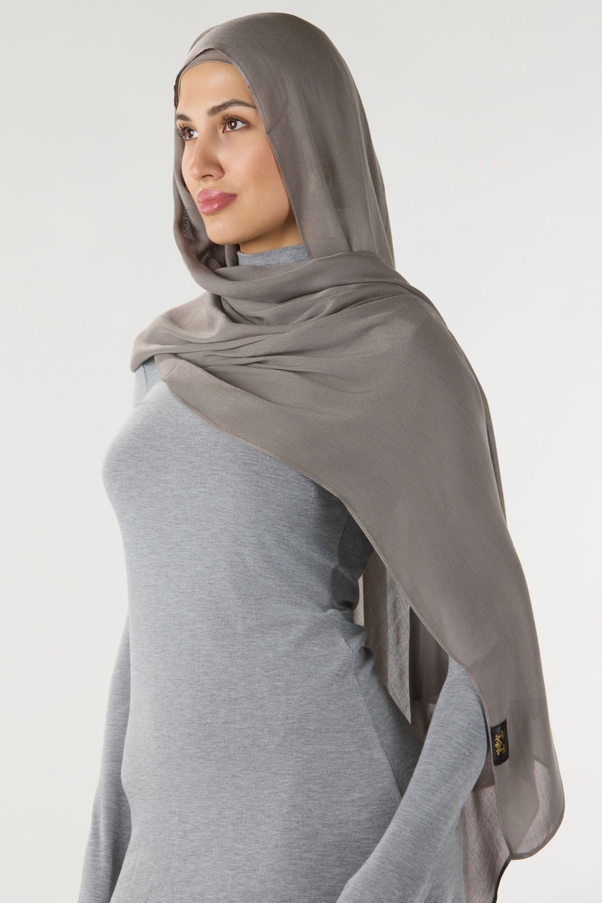 Modal Hijab With Matching Undercap Dark Fossil
