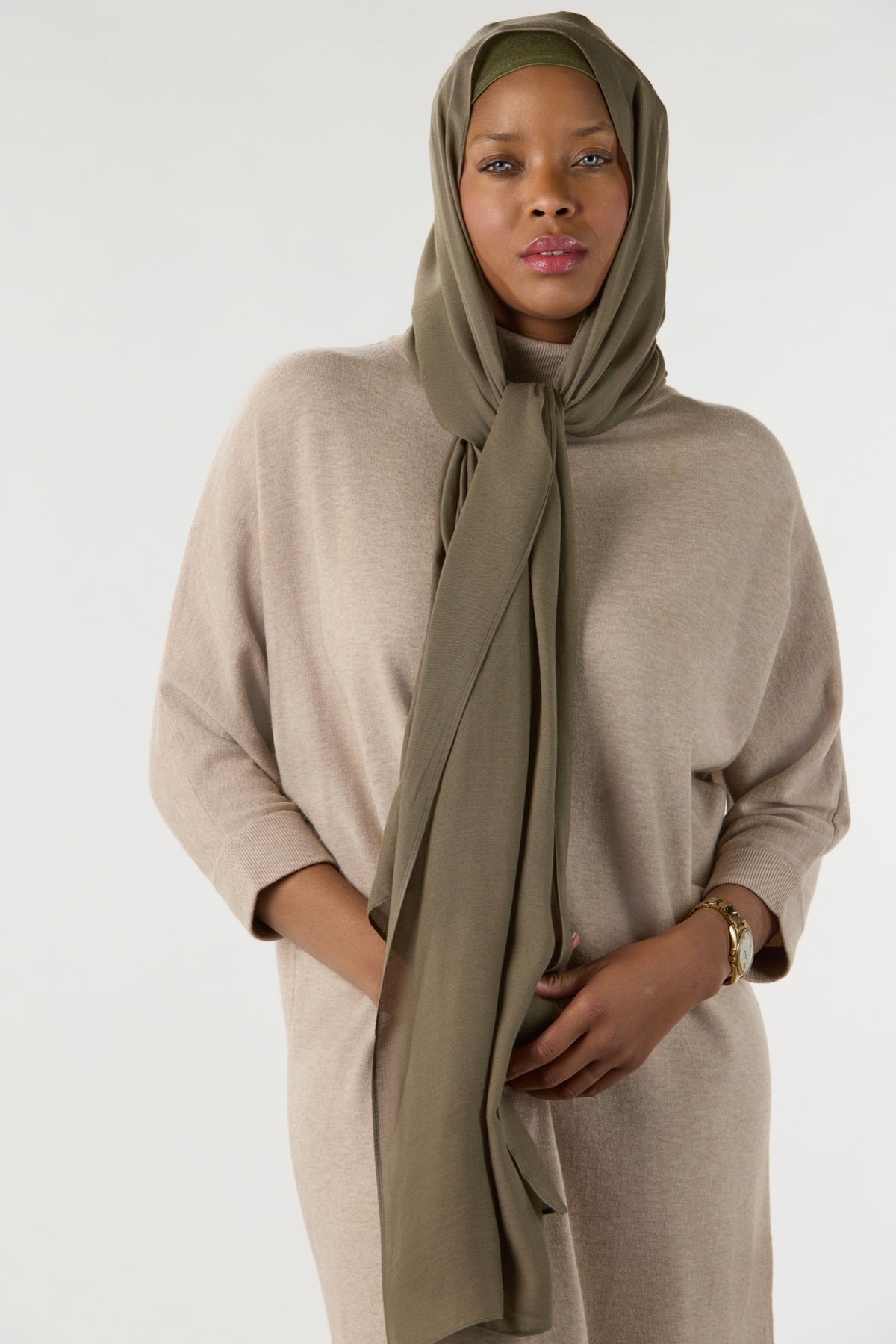 Modal Hijab With Undercap Avocado