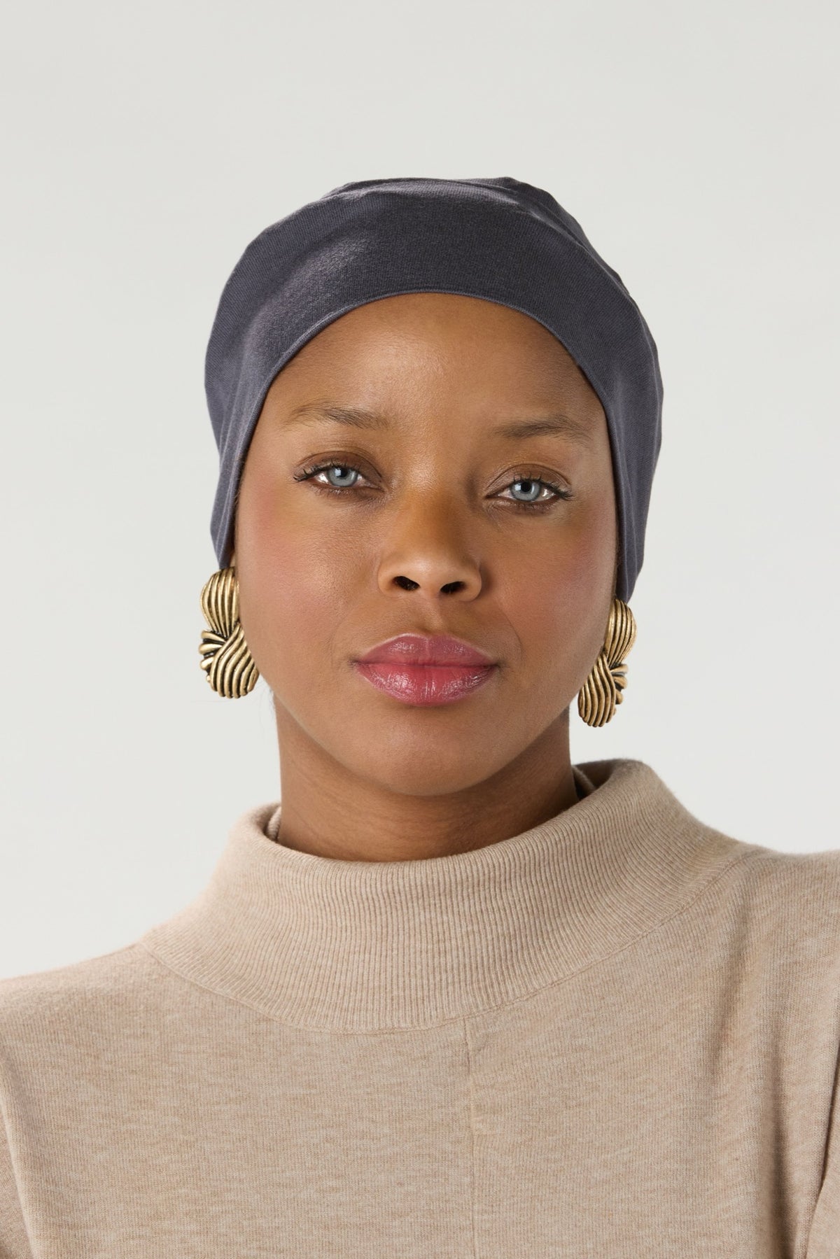 Modal Hijab With Matching Undercap Onyx Gray