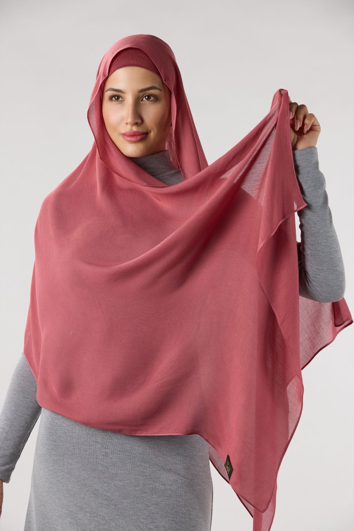 Modal Hijab with Matching Undercap Dark Guava Pink