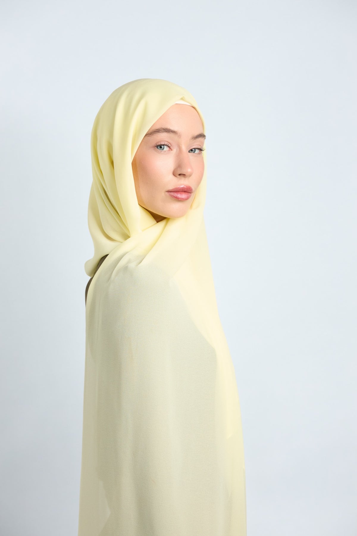 Premium Chiffon Hijab Yellow