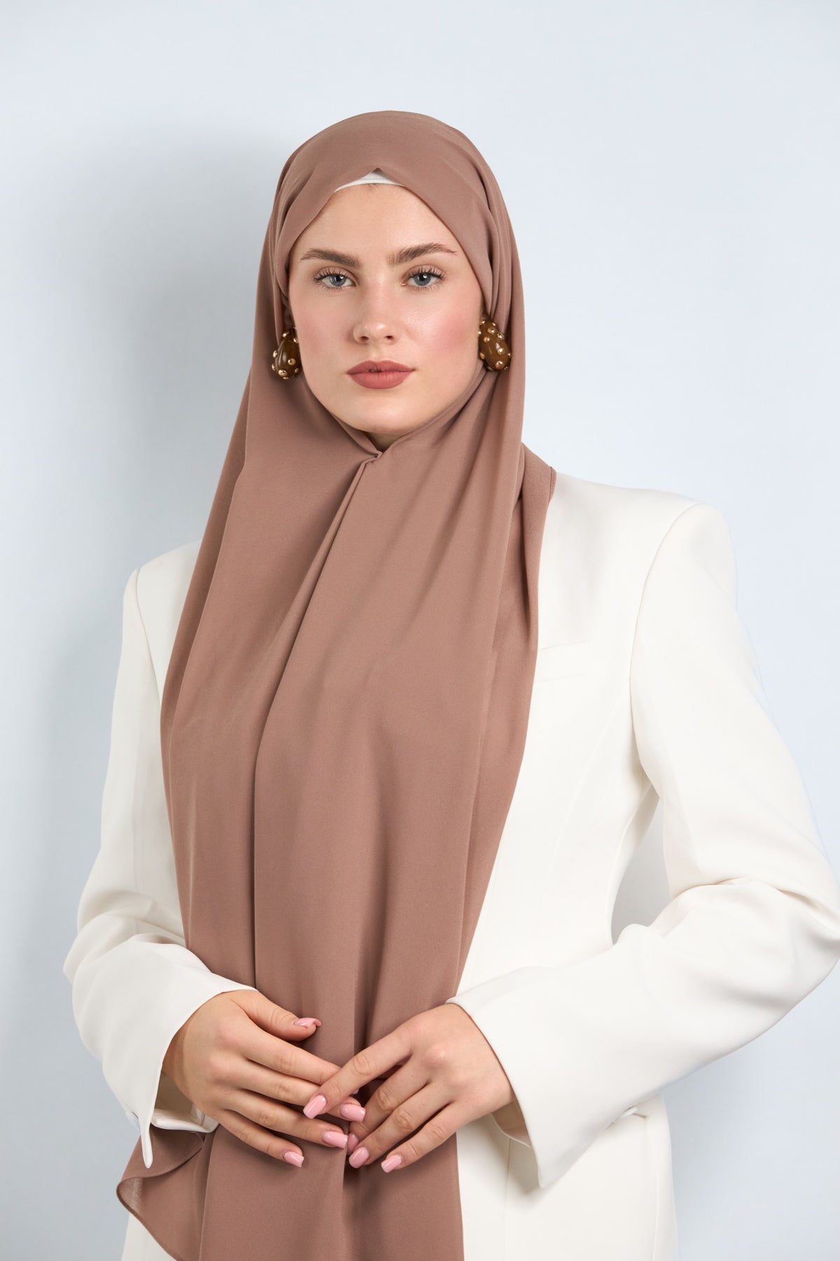 Premium Chiffon Hijab Khaki