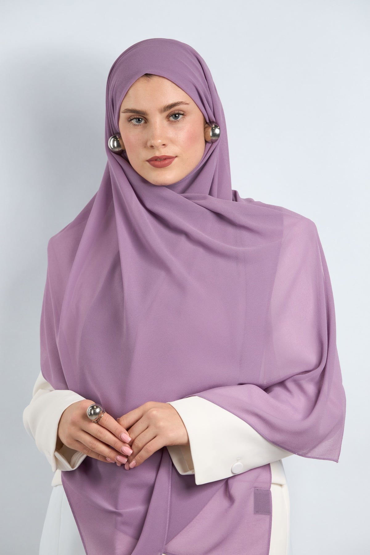 Premium Chiffon Hijab Violet