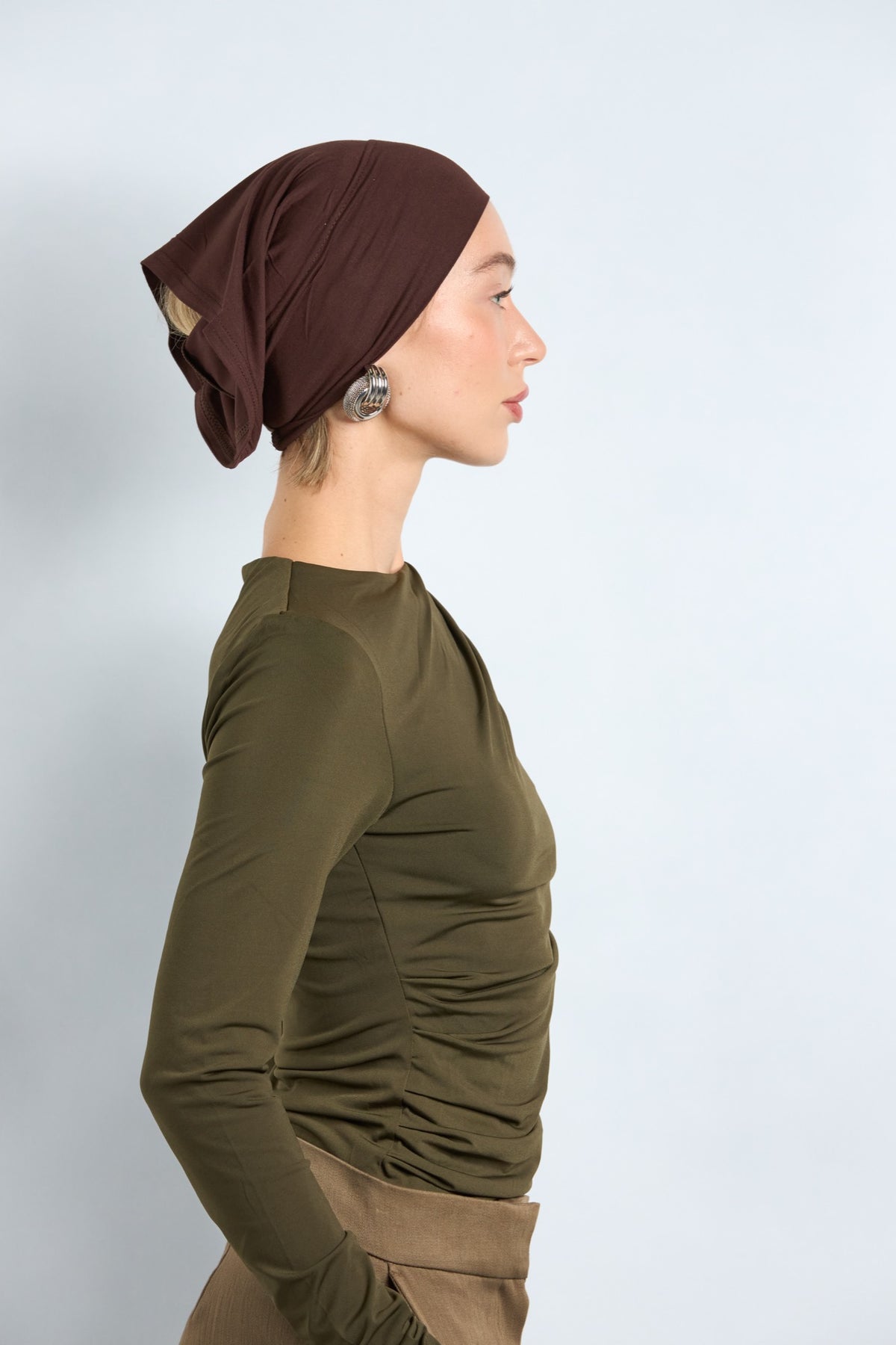 Modal Hijab with Matching Undercap Light Brunette
