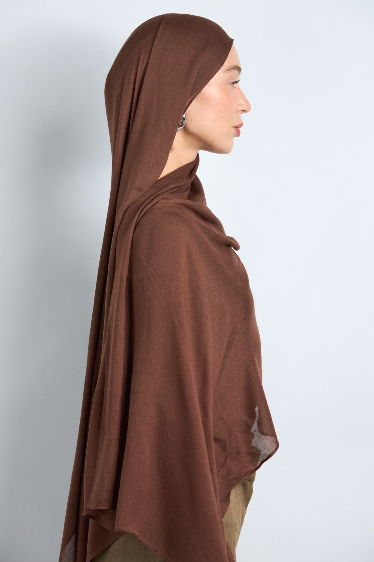 Modal Hijab with Matching Undercap Light Brunette