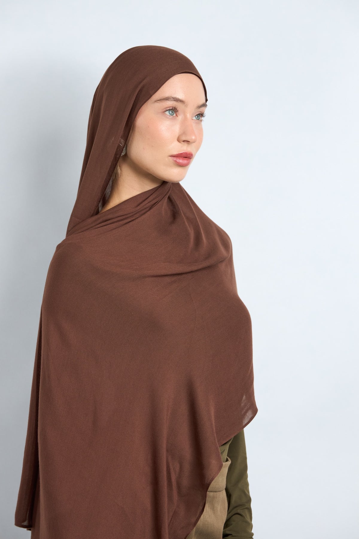 Modal Hijab with Matching Undercap Light Brunette