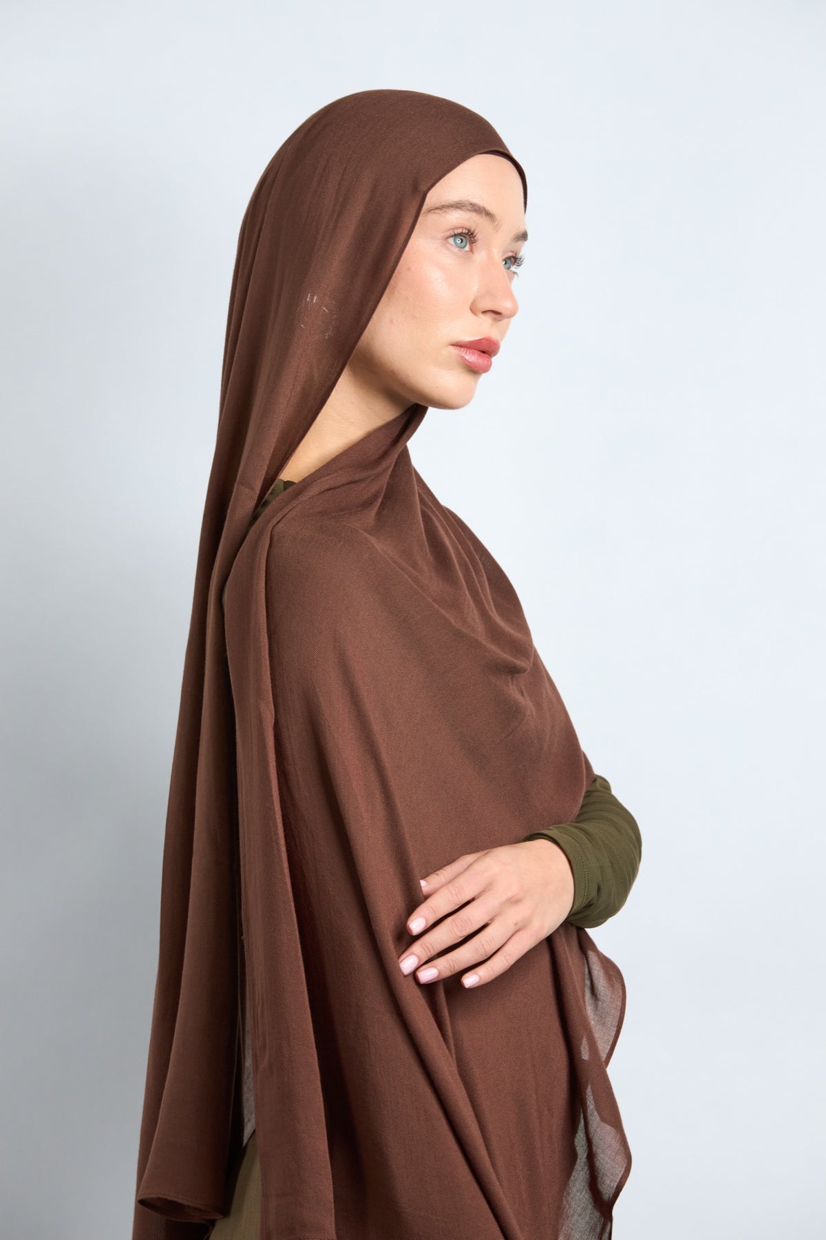 Modal Hijab with Matching Undercap Light Brunette