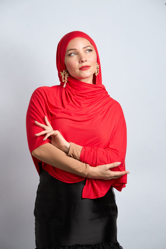 Premiun Cotton Jersey Light Red