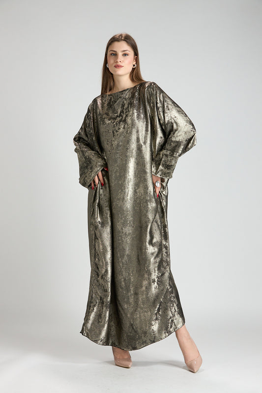 Olive Bronze Statement Abaya