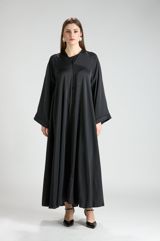 Safiya Pure Flow Black Abaya