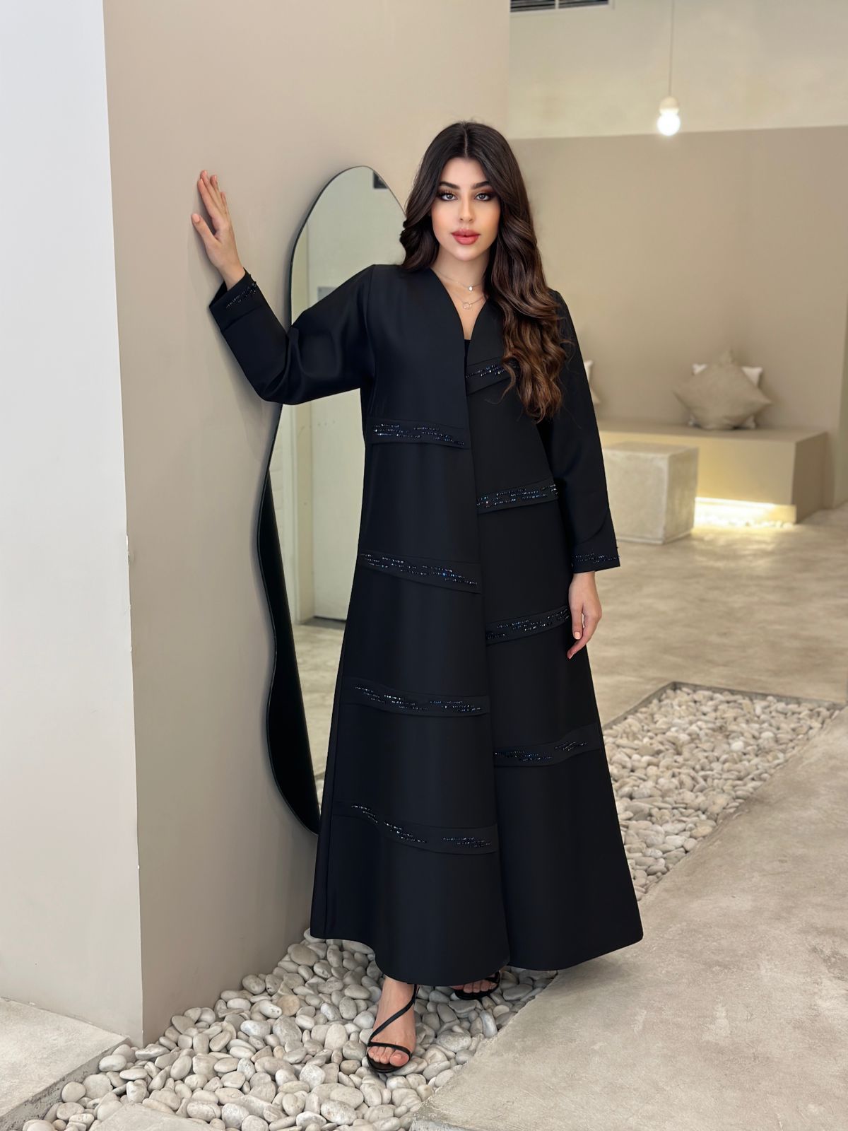 Cyan Blue Abaya