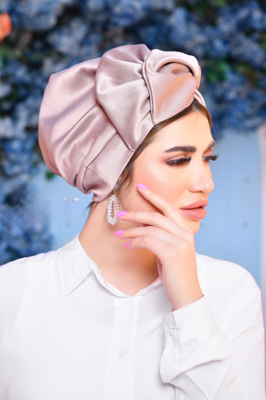 Lavender Silk Turban