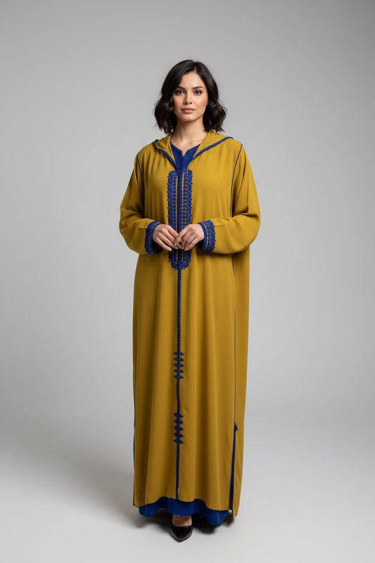 Embroidered 2 pieces jellaba