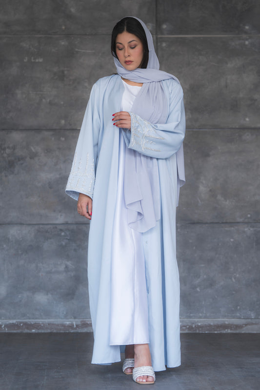 Luz Dubai Luxury Baby Blue Abaya