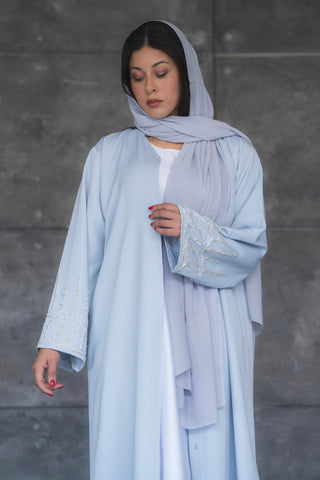 Luz Dubai Luxury Baby Blue Abaya