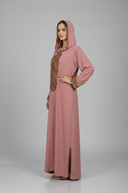 Embroidered moroccan Jelaba