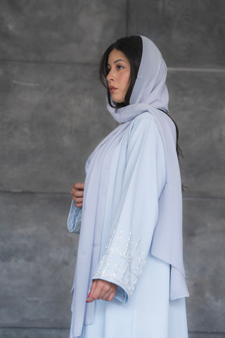 Luz Dubai Luxury Baby Blue Abaya