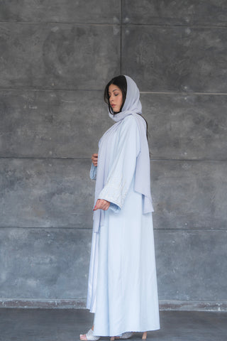 Luz Dubai Luxury Baby Blue Abaya