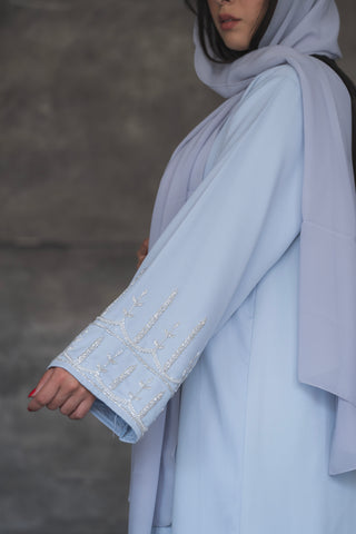 Luz Dubai Luxury Baby Blue Abaya