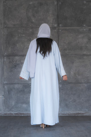 Luz Dubai Luxury Baby Blue Abaya