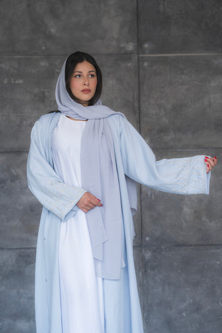 Luz Dubai Luxury Baby Blue Abaya