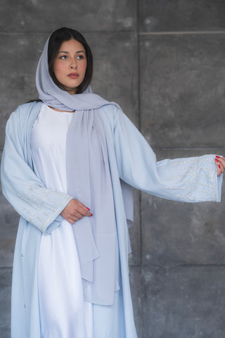 Luz Dubai Luxury Baby Blue Abaya