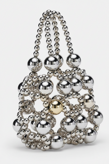 Jawhara Mini Beaded Ball Clutch