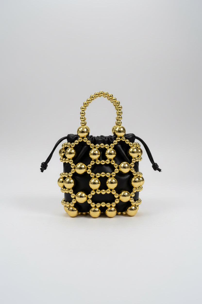 Jawhara Mini Beaded Ball Clutch